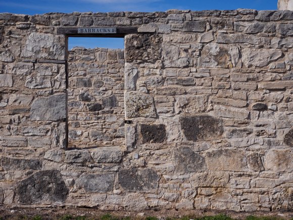 Ruins of the Fort McKavett barracks.