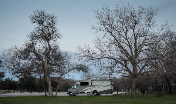 Camping in Goliad State Park.
